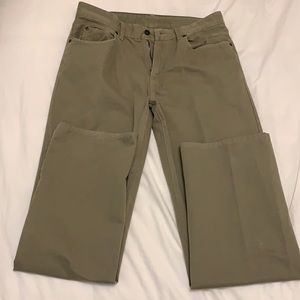 Broken-in pants, size 31W, excellent condition